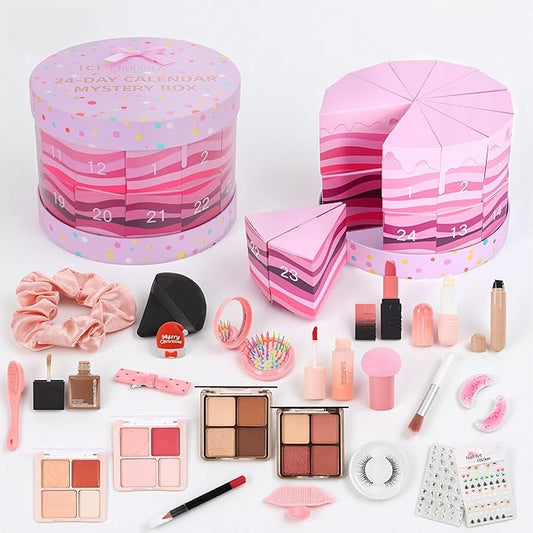 24 Pcs Exquisite Makeup Gift Set - Birthday Gifts for Women, Valentines Day Surprise for Girlfriend Wife Sister Friend Teacher Nurse