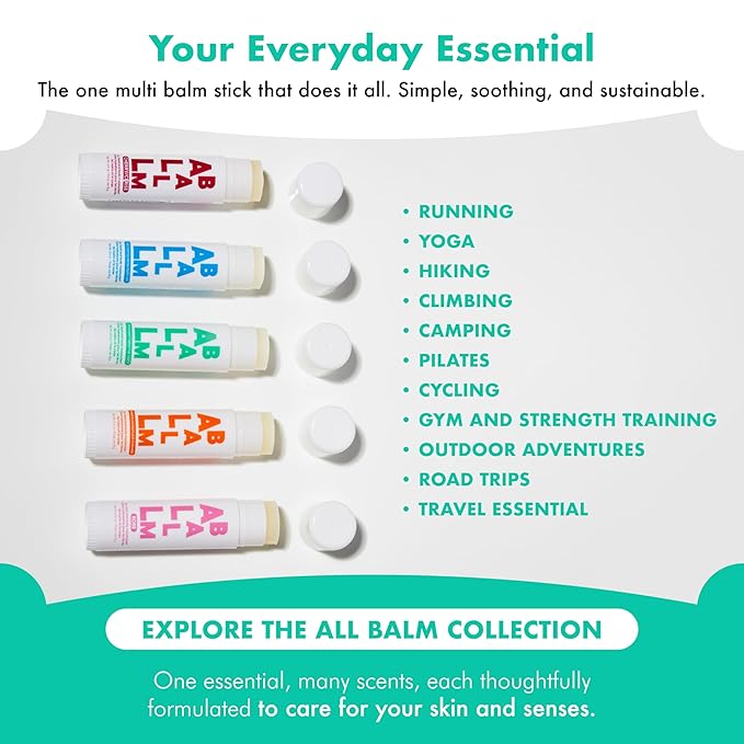 Zizia Spearmint Multi All Balm Stick – Moisturizing and Hydrating Stick for Lips, Hands & Body – with Shea Butter, Jojoba Oil, Aloe Vera, Calendula – Beauty Moisturizer - Travel Essentials - 0.5 oz