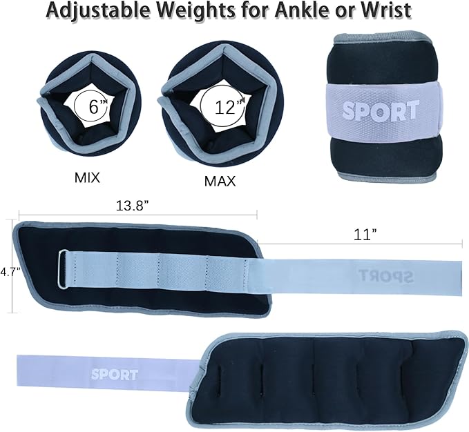 Ankle Weights for Women 4 lbs