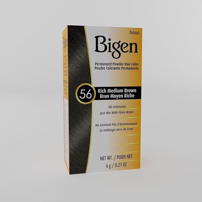 #56 Rich Medium Brown Bigen Permanent Powder - 12 Pack