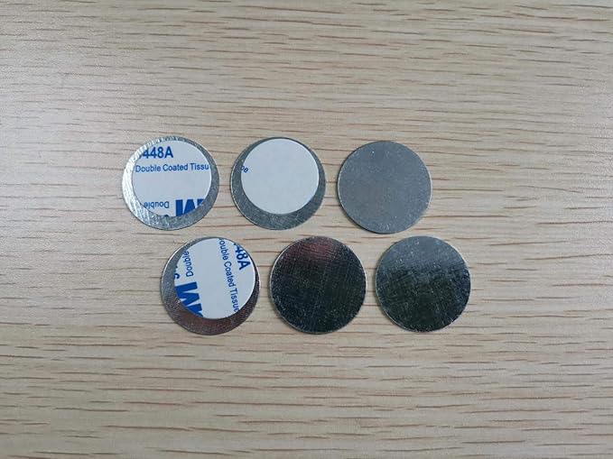 50pcs Round Metal Stickers for Non-Magnetic Eyeshadow Pan