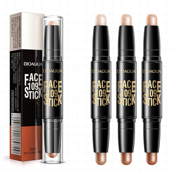 BIOAQUA Play 109 Face Stick Contour Duo 2 SHALLOW COLOR/BROWN)
