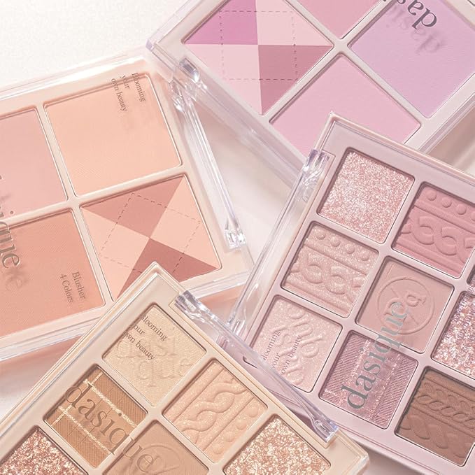 Dasique Blending Mood Cheek 05 Violet Knit l Vegan, Cruelty-Free l 4 Blendable Shades in Lightweight, Long-lasting, Smooth Powder