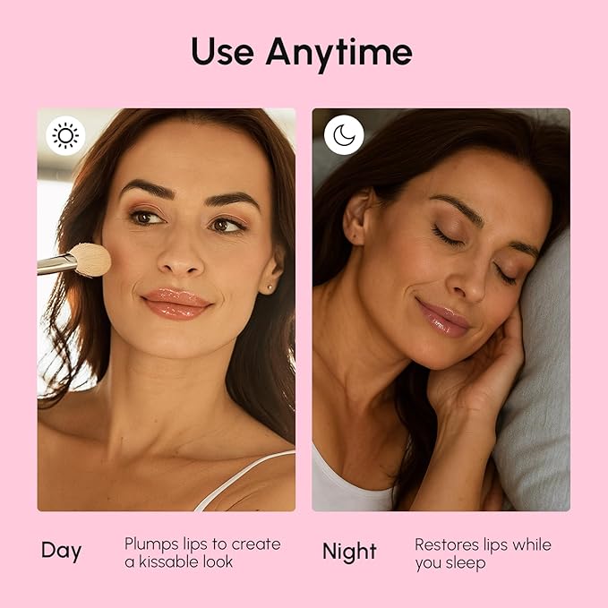 MAREE Lip Mask Overnight 2 Pack - Lip Moisturizer For Very Dry Lips - Hydrating Lip Butter Balm with Hyaluronic Acid & Collagen - Overnight Lip Treatment - Lip Sleeping Mask Repair