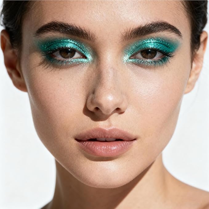 Green Eyeshadow Waterproof Long Wear Green Eyeshadow Stick Highly Pigmented Blendable green Shimmer eyeshadow (24#)