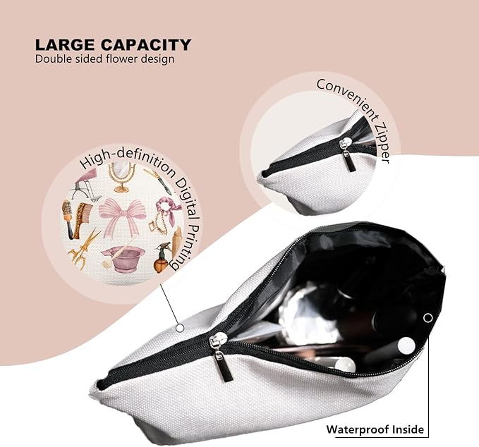 EKGJW Hairstylist Gifts Women Makeup Bag Make Up Bag, Cosmetic Bags for Hairstylists, Hairdresser Gifts for Cosmetology Student Teen Girls
