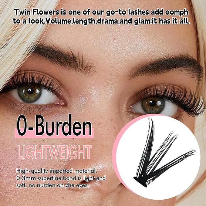 Natural Lash Clusters Kit Wispy Eyelash Clusters 120 pcs Cluster Eyelash Extensions C Curl Individual Lashes 10-16 mm Mix Length Natural Look (Left&Right 30D KIT 120Pcs)