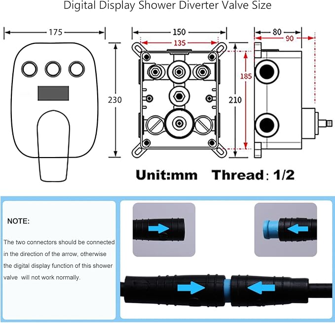 HONGTONGSOWER Brushed Nickel Shower System 3-Function Ceiling Shower Faucet Set with 12" and 8" Rainfall Dual Shower Head and Handheld Shower with Adjustable Slide Bar, Full Body Shower System Fixture