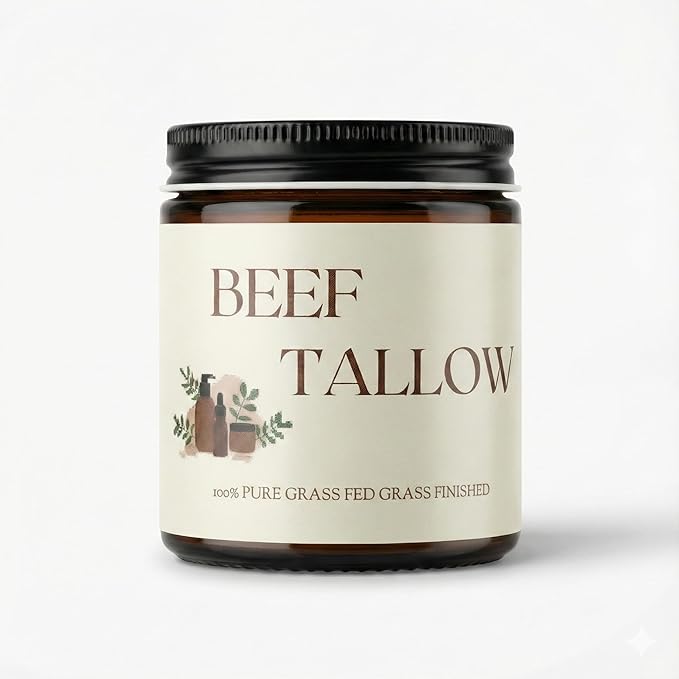 IKARIAN 100% Grass Fed Beef Tallow for Skin Care | Premium Whipped Moisturizer | Face + Body | Single Ingredient, All natural | 4 FL. oz. (Unscented)