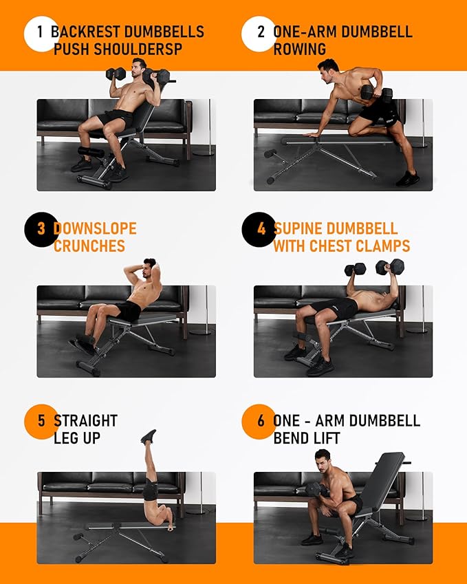 BARWING 90° Adjustable Weight Bench Workout Bench 800 LB 2024 New