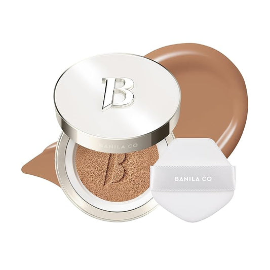 BANILA CO Covericious Ultimate Cover Cushion | Up to 100HR Long-Wear Foundation | 20 Shades for All Skin Tones | Matte & Lightweight Finish | Korean Cushion Foundation (14g / 0.49 oz), 34C HAZELNUT
