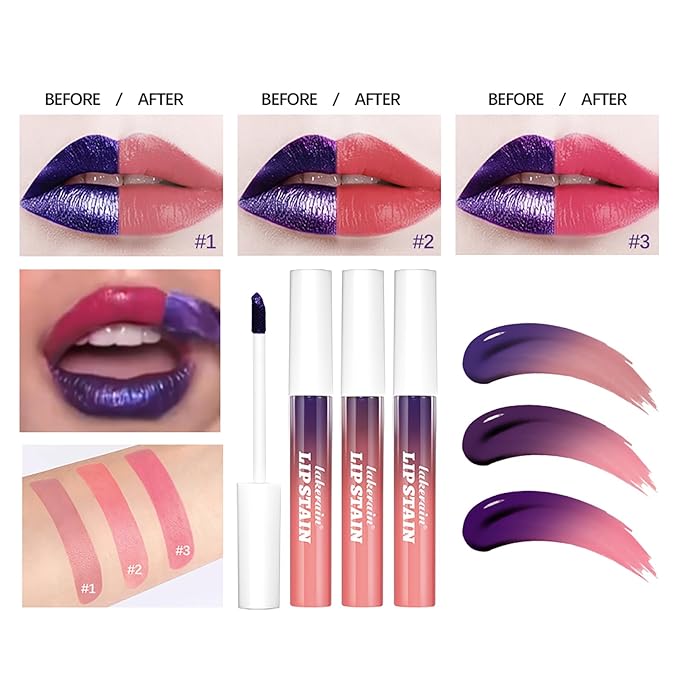 Peel-Off Lip Tint - Tattoo Lip Stain Kit, Long-Lasting Matte Finish, Moisturizing Peel-Off Lip Mask, Waterproof & Smudge-Proof, 24H Color Hold (#1 Light Pink, 1)