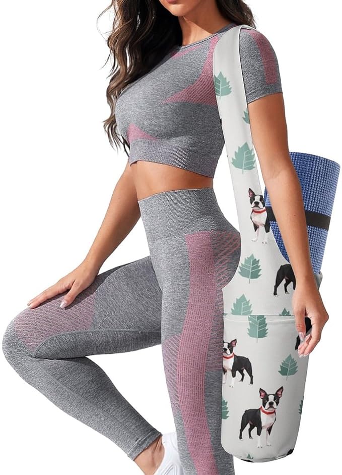 Portable Yoga Mat Carrier Single Shoulder Bag with Pocket Spacious for Yoga Gym Fitness Travel