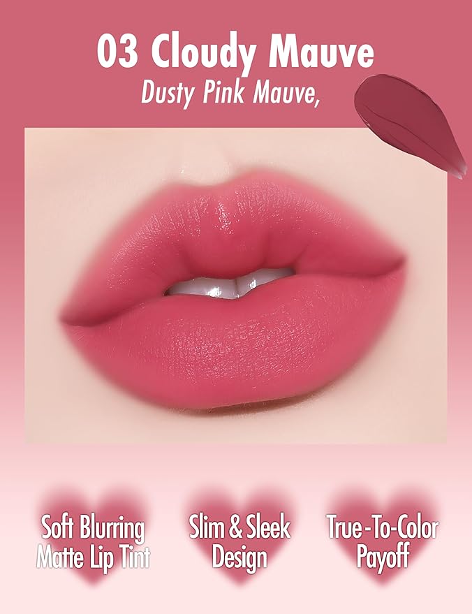 Blurry Filter 03 Cloudy Mauve Korean Lip Stain Long