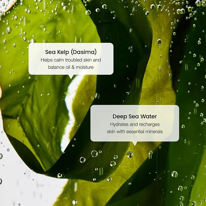 BIODANCE Refreshing Sea Kelp Serum, Oil & Sebum Control, Calming Serum for Oily & Combination Skin, Korean Skin Care, Gifts for Women | 1.01 fl.oz x 1 ea