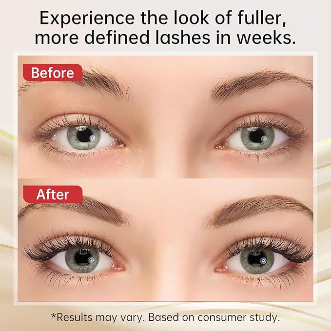 Redcool Lash Serum: Eyelash Growth Serum Gentle Natural Vegan Enhancing Treatment Nourishing Conditioning Formula for Longer Thicker Fuller Natural Lashes -3ml