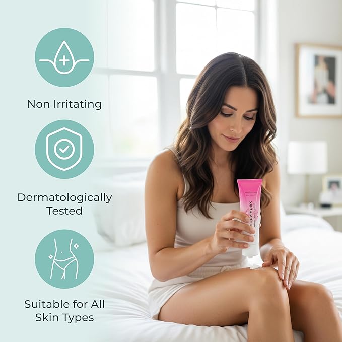 Sculpiflex Anti Cellulite Cream, Lifting and Firming Body Cream for Arms, Stomach, and Legs, Smoothing and Hydrating for Soft, Toned Skin, Lightweight, Suitable for All Skin Types (2.82oz)