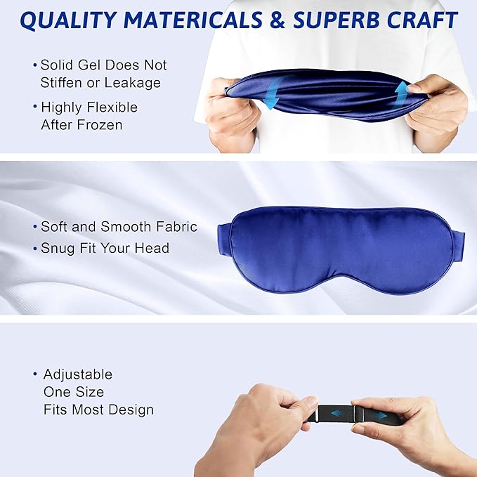 Cooling eye mask, cold eye