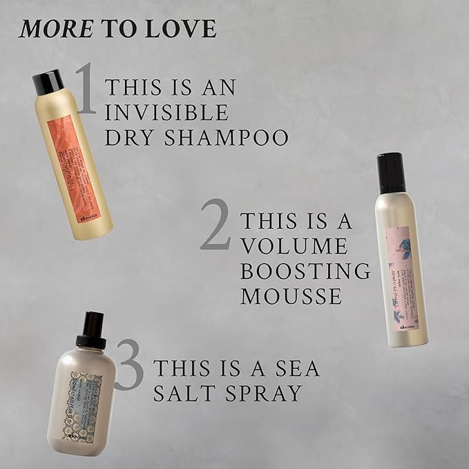 Davines This Is A Sea Salt Spray | Full-Bodied, Beachy Waves with Matte Finish | for All Hair Types | 8.45 Fl Oz