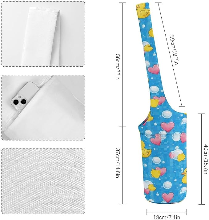 Stylish Yoga Mat Bag for Women Exercise Mat Holder with Shoulder Strap Yoga Mats Totes Sports Storage Bag