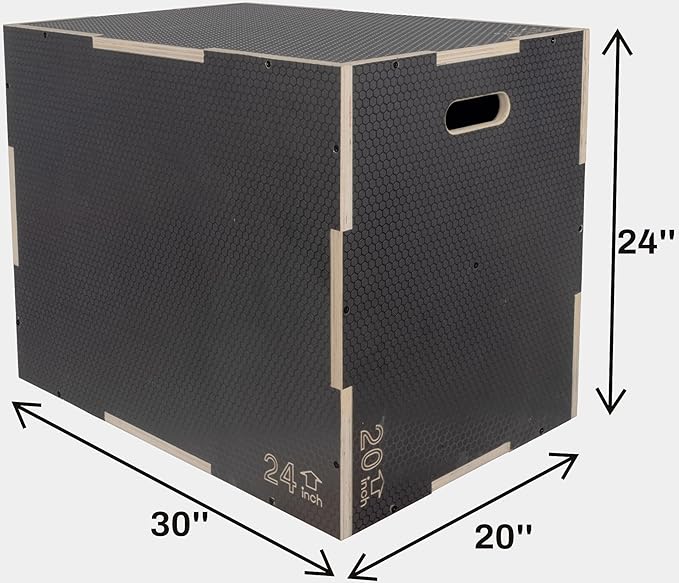 3 in 1 Non-Slip Wooden Plyo Box Plyometric