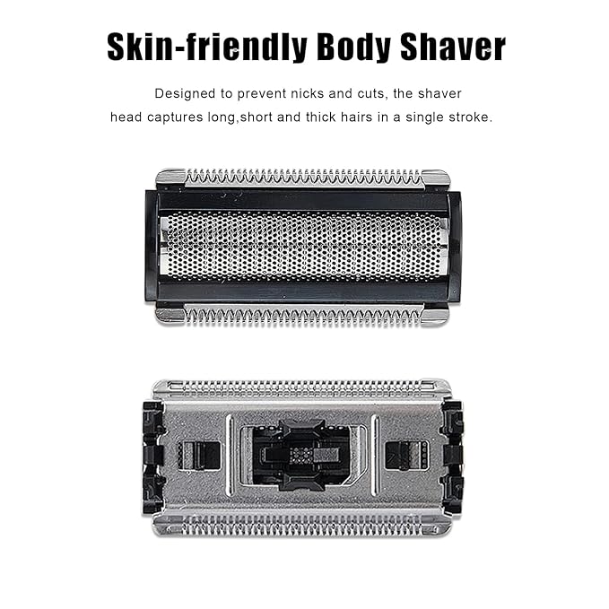 Replacement Foil Blade Compatible with MANSCAPED The Lawn Mower 5.0 Ultra Hair Trimmer,Stainless Steel Groin Hair Foil Shaver Head for Close Body Hair Grooming,3 Packs
