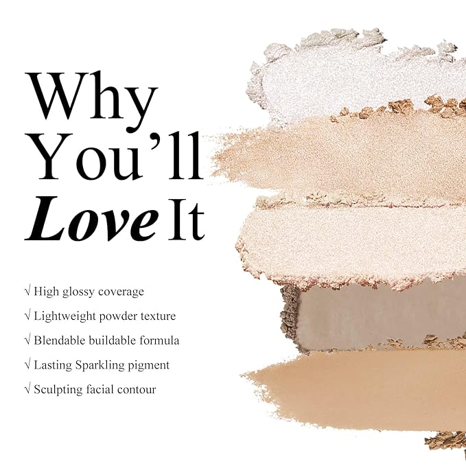KYDA Face Sculpting Contour Palette, Smooth Matte Contour Contour Makeup-TAUPE
