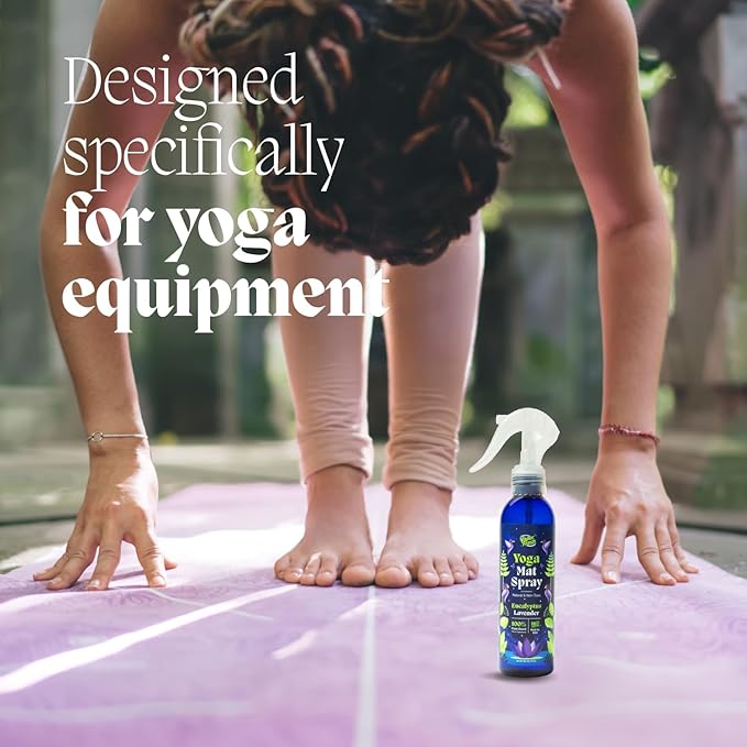 Vapor Fresh Yoga Mat Cleaner Spray, 6oz (Eucalyptus Lavender) - For Yoga Blocks, Mats, Straps and More - Powered By Essential Oils (1-Pack)