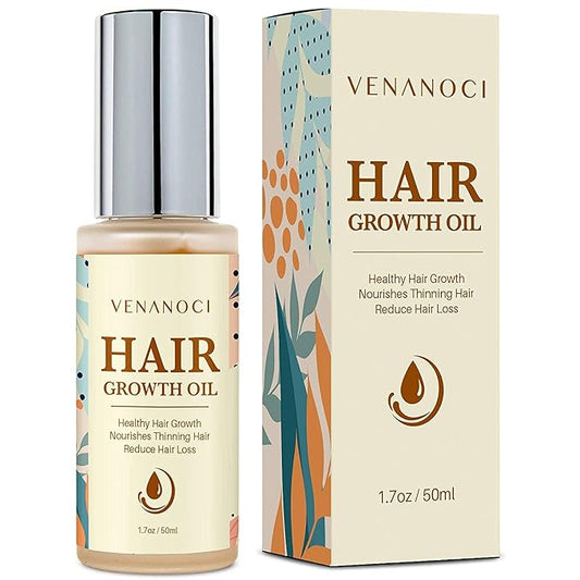 Hair Growth Oil with Rosemary & Biotin: Natural Hair Regrowth Serum for Women & Men – Anti Hair Loss & Thinning Treatment – Promotes Thicker, Fuller, Stronger, Healthier Hair – All Hair Types