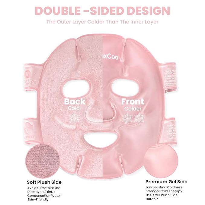 Cold face eye mask ice