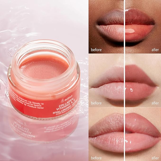Lip Mask, Collagen Hydrating Lip Balm,