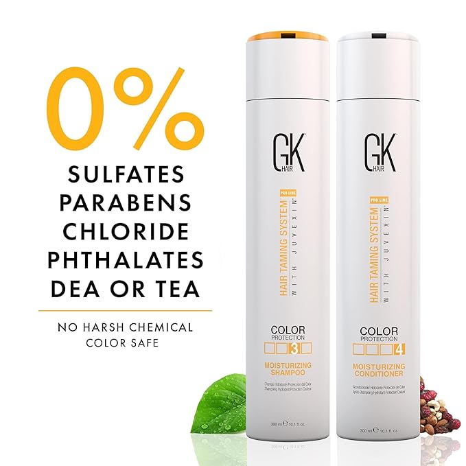 GK HAIR Global Keratin Moisturizing Shampoo and Conditioner Sets (DUO+Serum+Cashmere)