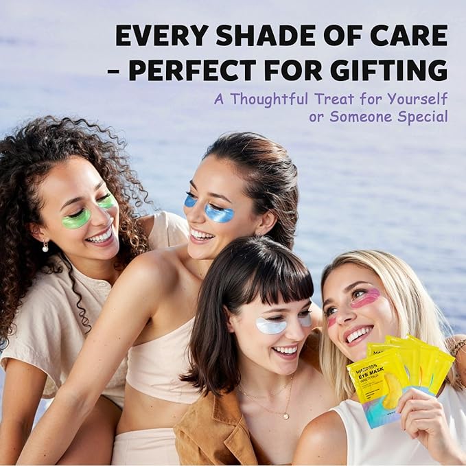 Maskiss Under Eye Patches Variety Pack (8 Pairs), Stocking Stuffers for Women, Eye Masks for Dark Circles Puffy Eyes With 8 Colors (1 Pairs/Color), Vegan Skin Care Gifts for Teen Girls