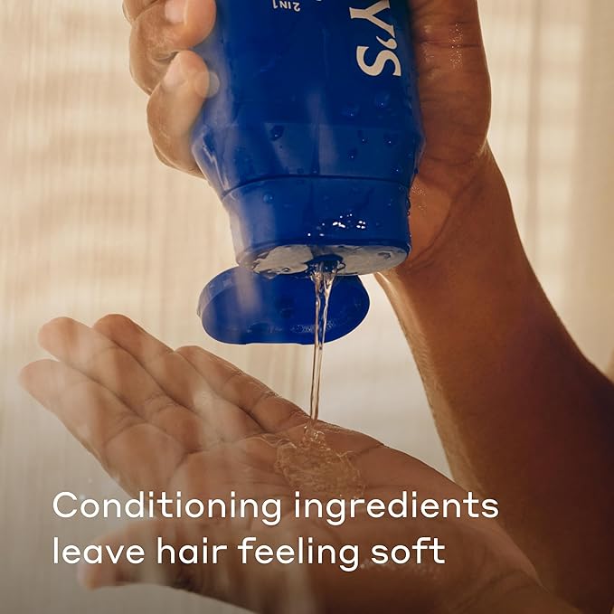 Harry's Men's 2 in 1 Shampoo and Conditioner for All Hair Types - New Stone Scent - (3 Pack) 14 fl oz - No Parabens or Sulfates