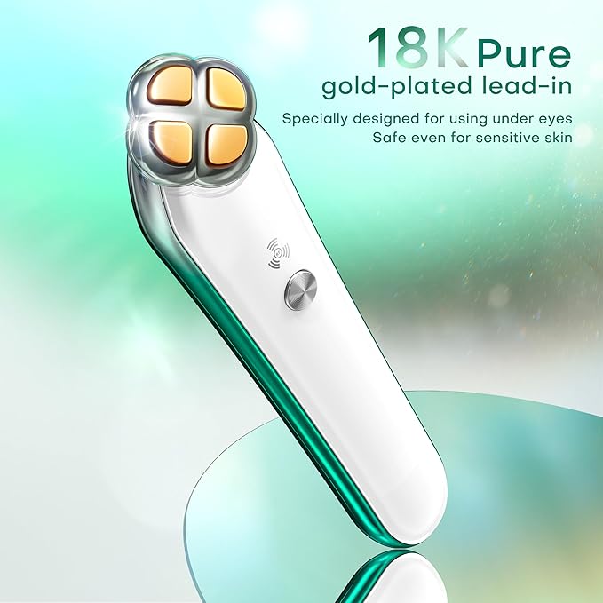 RF Radio Frequency Eye Device | 2 in 1 Eye Anti Aging Device | Under Eye Bags Treatment | Eye Bags | Eye Puffiness | Fine Line | Wrinkle Reducing - Professional RF Eye Skin Care Beauty Device
