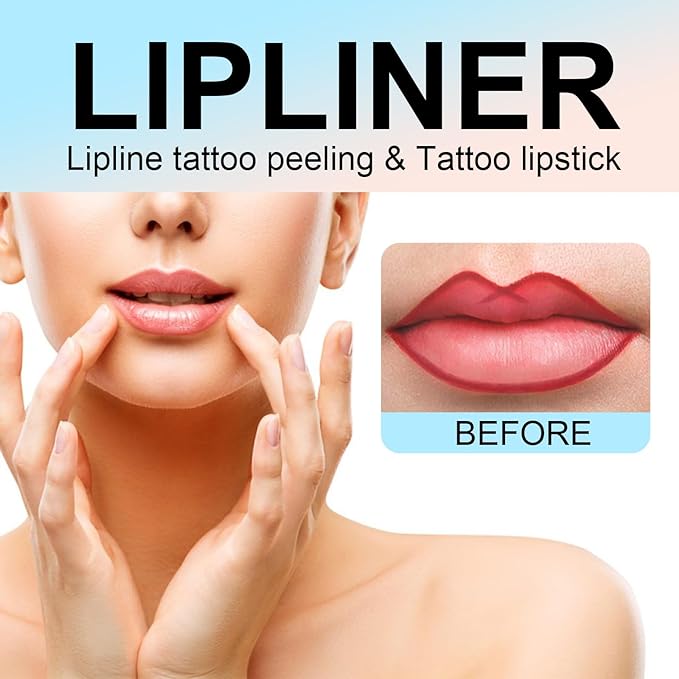 Lip Liner Peel Off Lip Liner Tattoo, 3Pcs Long