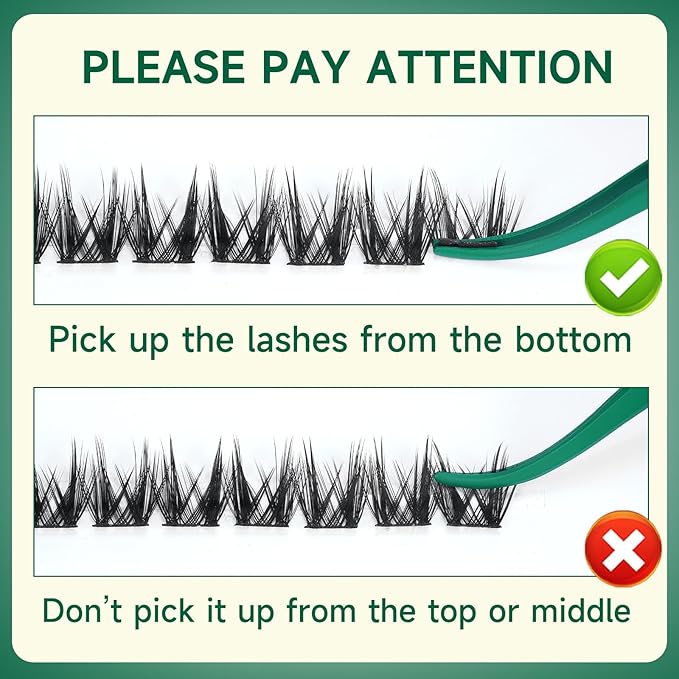 KEYYOU LASH Lash Clusters Manga Lashes 8-18mm C Curl Wispy Eyelash Clusters Ultra-Thin Natural Lashes Cluster with Spike Eyelash Extensions 120pcs Fairy False Eyelashes individual at home（F04，8-18mm）