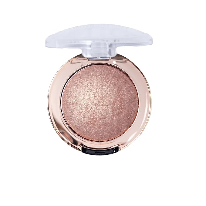 Milani Baked Highlighter - Long-Lasting Powder for Natural Radiant Glow- Buildable & Blendable Face Makeup with Lit-From-Within Finish- Vegan, Cruelty-Free & Talc-Free, Made in Italy, Rosa Italiana