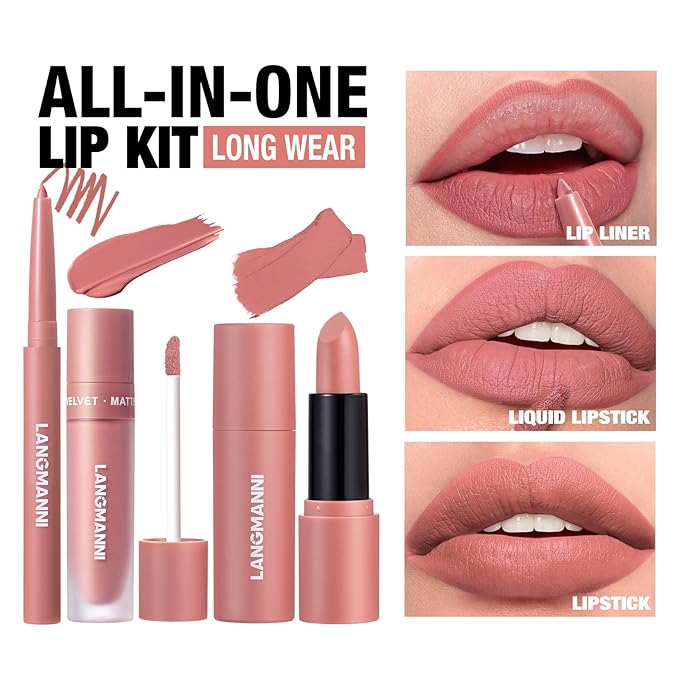 Jolilab 6 in 1 Matte Velvet Lipstick Set-Lip