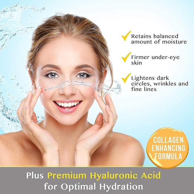Felico Eye Mask, 30 Pairs Collagen Under Eye Patches, Black Crystal Eye Gel Pads for Reducing Dark Circles, Lighten Wrinkles Anti-Aging Moisturizing, Fine Lines Eye Bags Puffiness Women Men