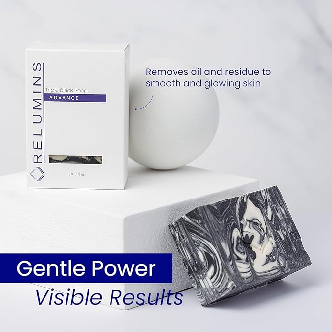 Relumins Professional Spa Formula Triple Action Soap – Gentle Formula with Natural Plant Extracts for Normal & Sensitive Skin, 135g x 3 Bars
