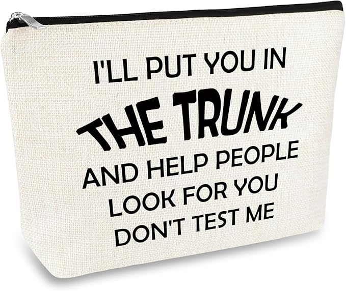 True Crime Gifts For Women Friends Makeup Bag Gift True Crime Lover Fan Podcast Lovers Gifts Cosmetic Bag Funny Serial Killer Horror Quotes Gift Birthday Halloween Graduation Present Makeup Pouch