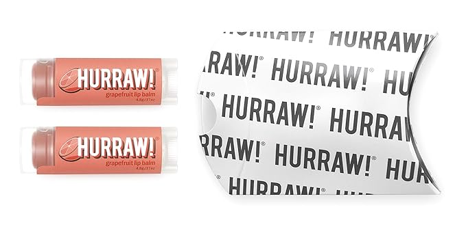Hurraw! Grapefruit Lip Balm, 2 Pack: Palm
