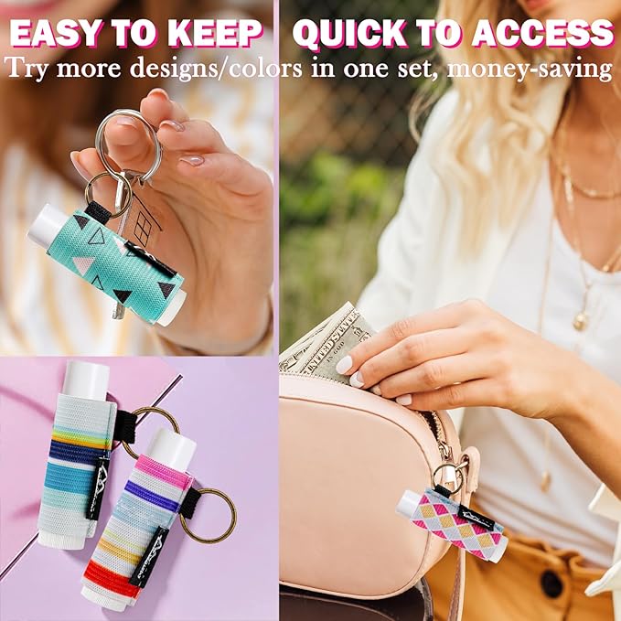 WK IEASON Lip Balm Holder Keychain