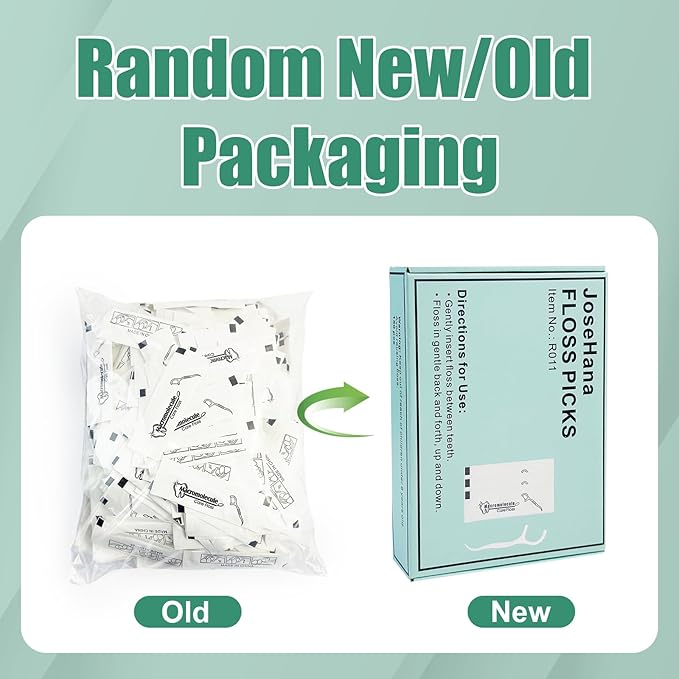 150 pcs Dental Flossers Each Individually Wrapped, Dental Floss Picks Flat Wire (Random New/Old Packaging)
