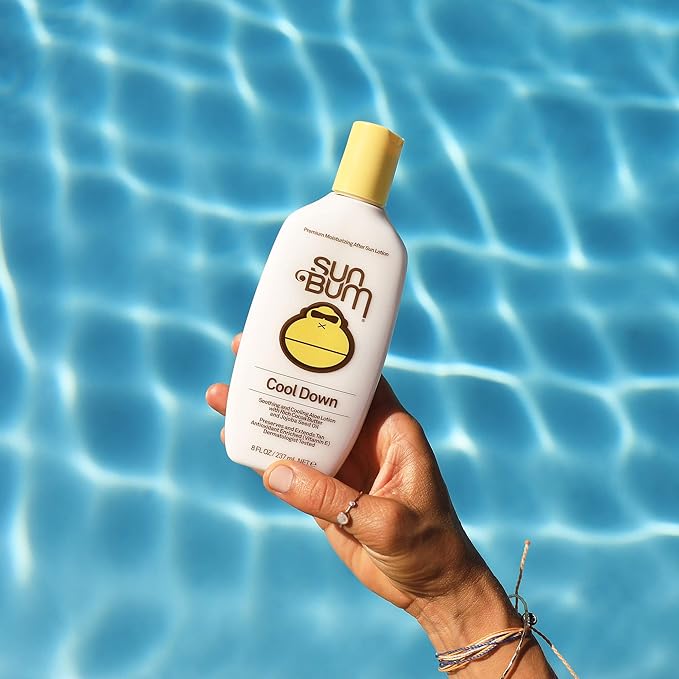 Sun Bum Cool Down Aloe Vera Lotion - Vegan After Sun Care with Cocoa Butter to Soothe and Hydrate Sunburn - 8 oz