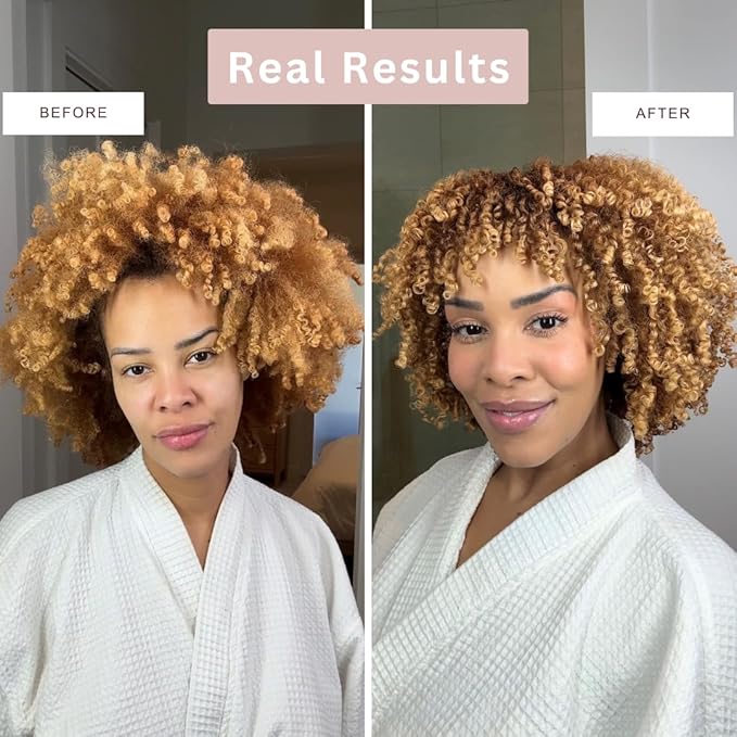 challure Curl Defining Leave-In Conditioner with Hibiscus and Chamomile - Detangles, Moisturizes & Controls Frizz for Curly & Coily Hair - Vegan, Sulfate-Free, 12 oz