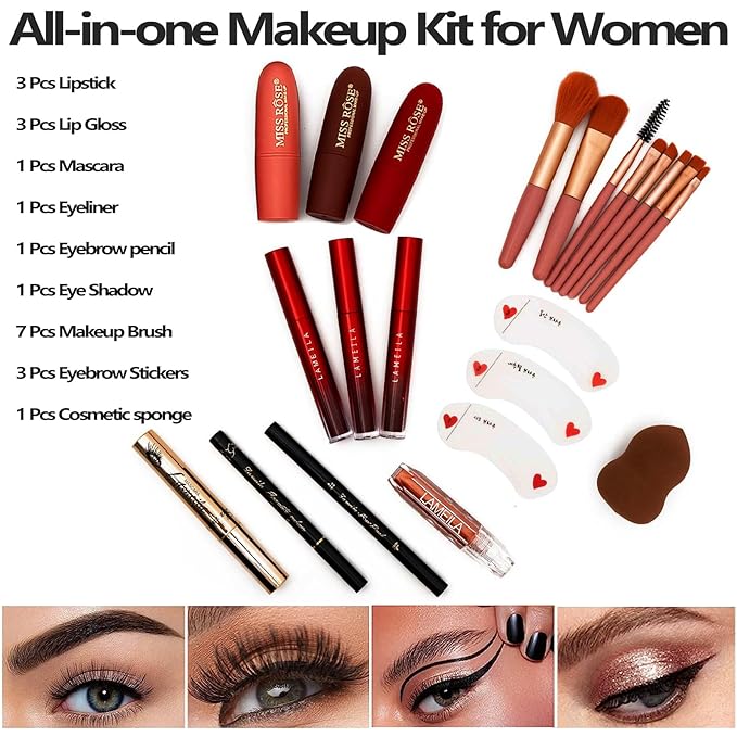 M 187 Colors Professional Makeup Palette - All-in-One