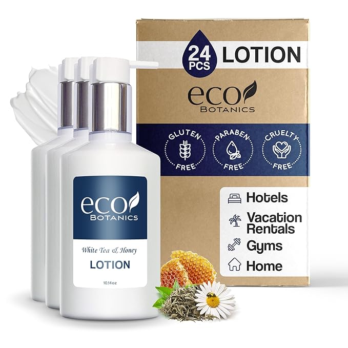 Terra Pure | Eco Botanics Lotion, Retail Size Hotel Amenities, 10.14 oz. (Case of 24)