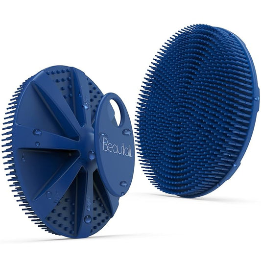 Silicone body scrubber shower bath